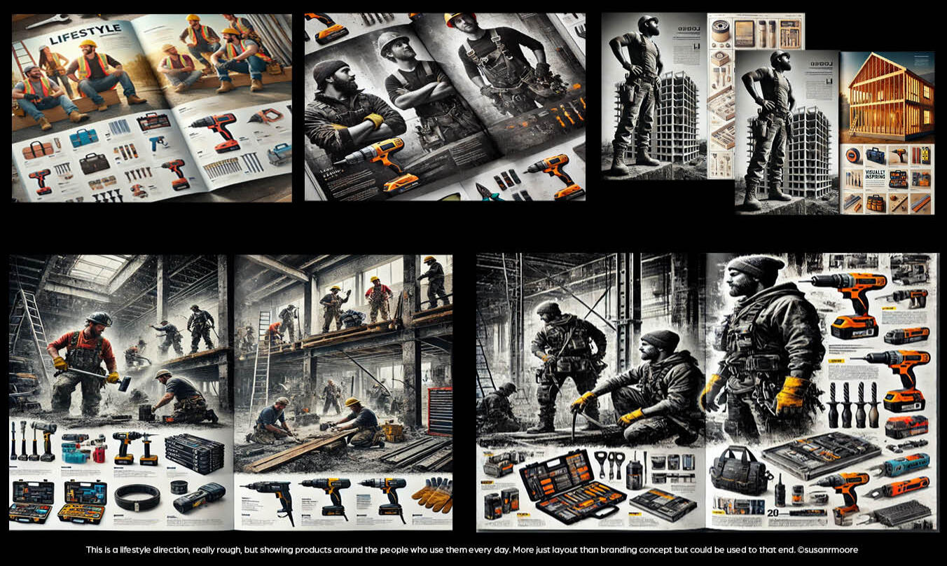 Lifestyle Concepts for Cornerstone Construction Supply Product Catalog