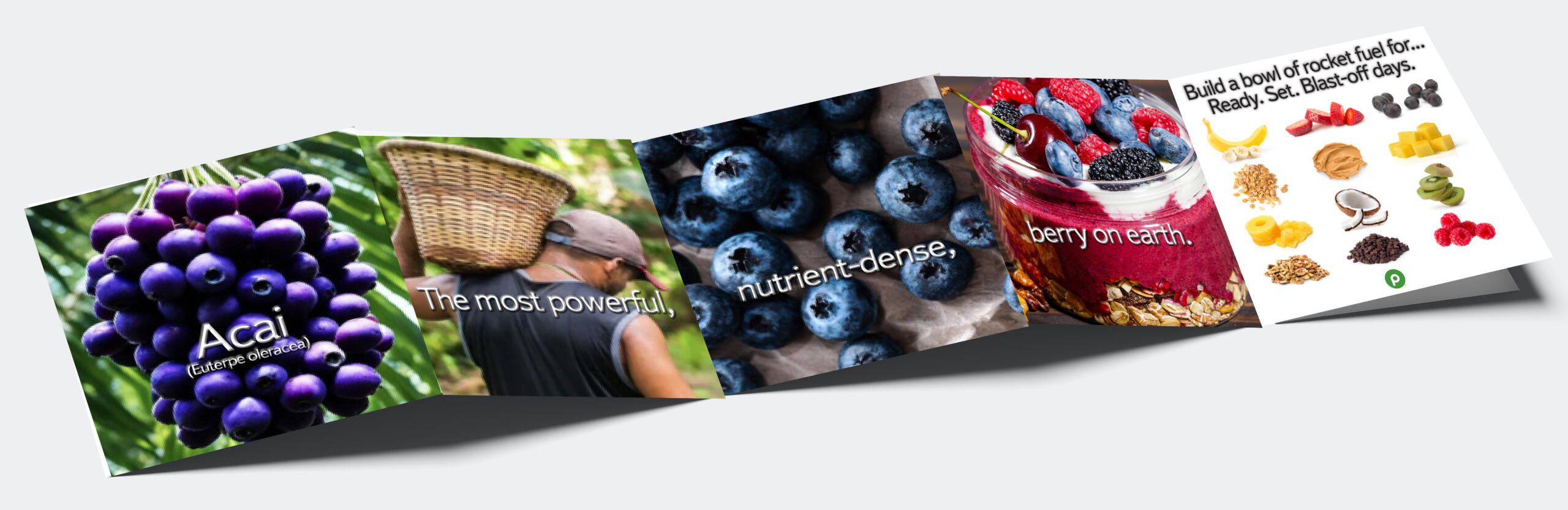 Publix Acai Bowl Quad Fold Brochure Inside
